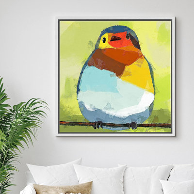" Blue, Yellow, Gold Finch Animals "