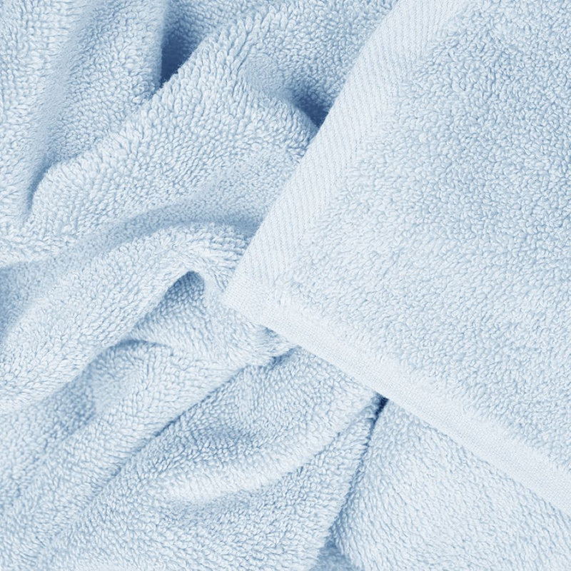 Baljiwan 10 Piece Egyptian-Quality Cotton Bath Towel Bale - Luxury Zero Twist Cotton, Multi-Size, Baby Blue