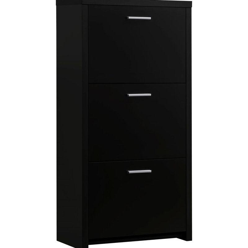3 tablettes de rangement noires avec un design contemporain pour la véranda