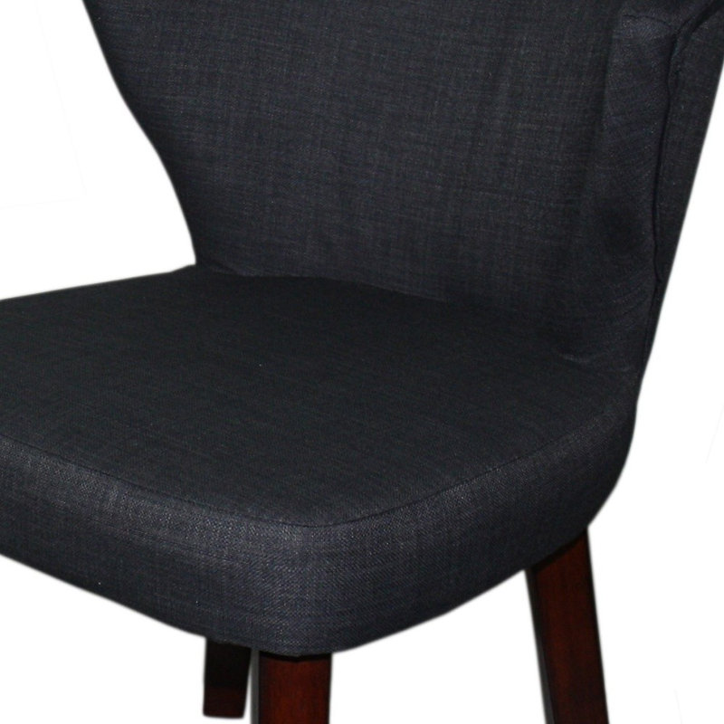 Chaise de salle à manger 31 po, Gris anthracite foncé