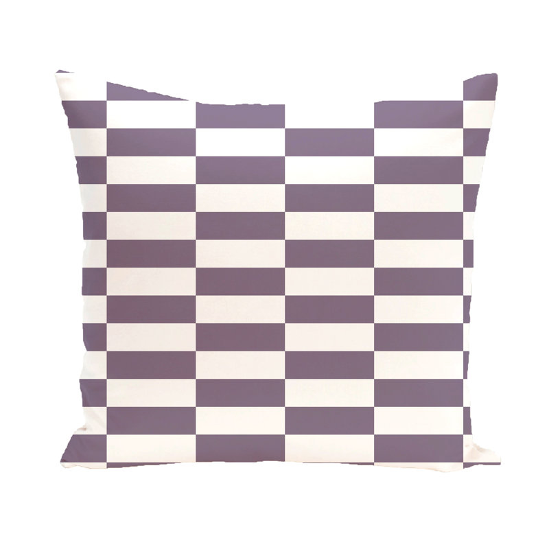 Housse et insert de coussin carré Stripe A Balance, H 20 po x l 20 po, Mauve
