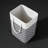 Two-Piece Set, Large Capacity 75L Foldable Laundry Hamper With Handles, Modern Grey Lantern Design Fabric Clothes Storage Bin, Breathable And Moisture-Resistant