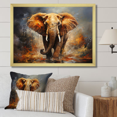 «Elephant Wild Spirit» - Art mural sur toile éléphant