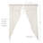 Layden 100% Cotton Semi Sheer Curtain Pair