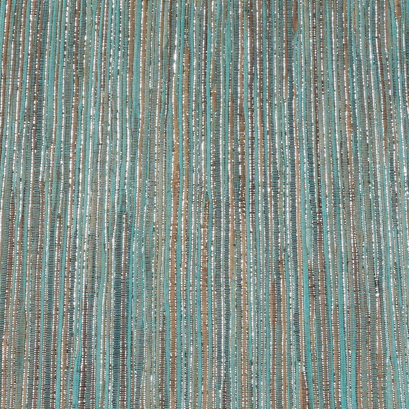 Series Flash Braided Short Table Flag in Turquoise Color