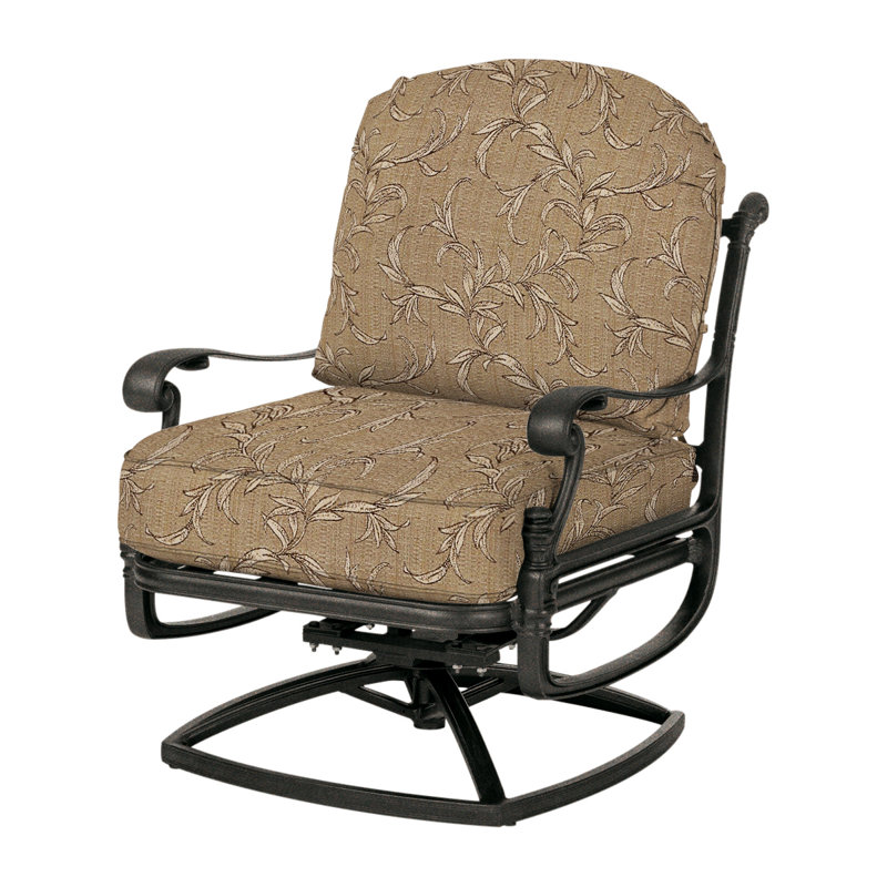 Florence Swivel Rocking Lounge Chair with Cushions, Desert Bronze, Bessemer 1000BA