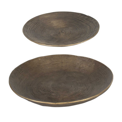 Ensemble de 2 bols en laiton Uttermost Stratum
