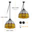 Luminaire suspendu moderne en verre jaune Tiffany, lustre réglable pour salon-1587233616