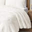 Édredon pour lit double / grand lit en fausse fourrure brodée, édredon Serenity avec médaillon, double / grand