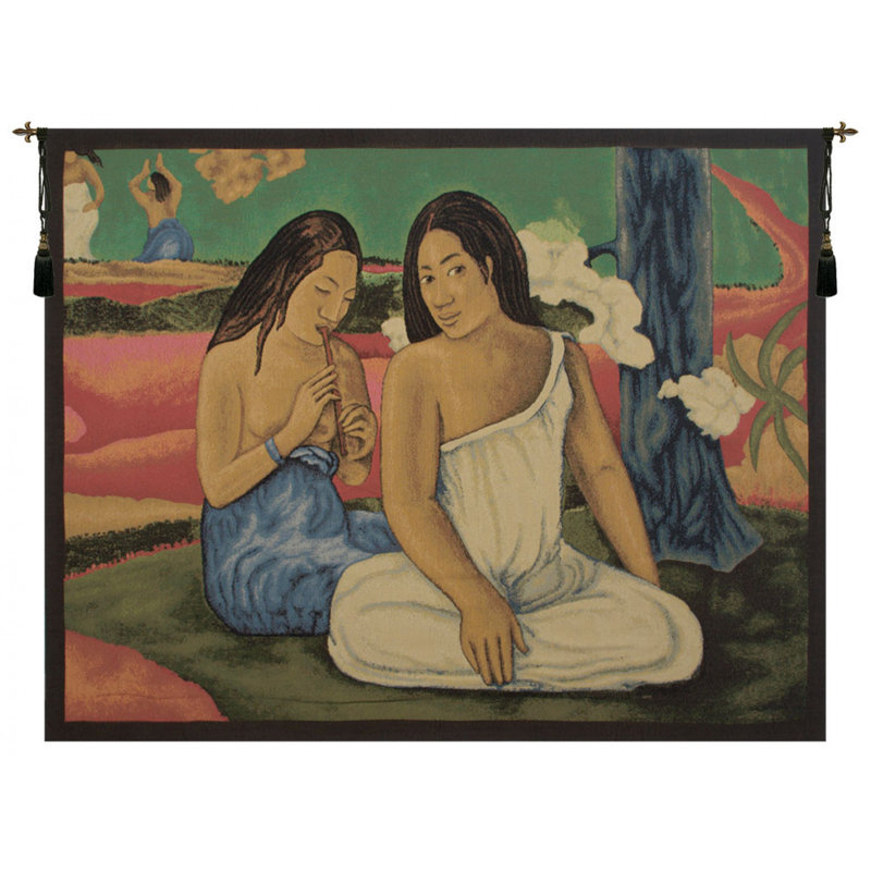 Loom Woven Cotton Blend Wall Hanging, 18" H x 25" W x 0.1" D
