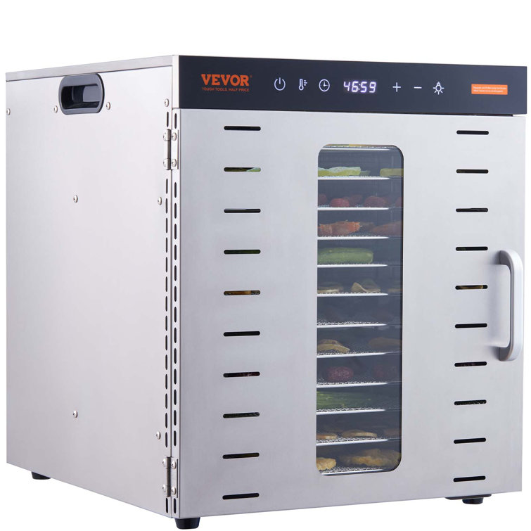 Ivation 10 Tray Premium Stainless Steel Electric Food Dehydrator Machine 1000W