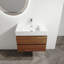 Meuble-lavabo mural 30 po avec lavabo en résine, 2 tiroirs à fermeture en douceur, ensemble KD-130626255-130626254