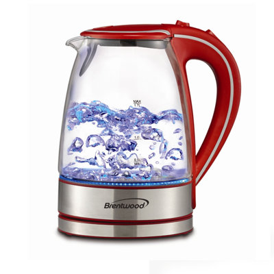 Brentwood 1.7 Quarts Glass Electric Tea Kettle