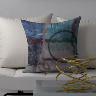 Abstract Reversible Throw Pillow
