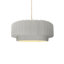 Gela 1-Light Ceramic and Metal Drum Pendant