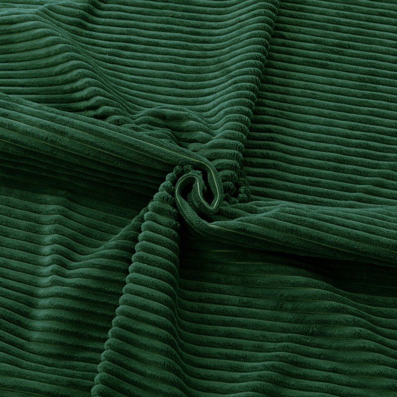 Canapé rembourré 79 po avec repose-pieds 79 po, Vert