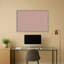 Tableau mural en tissu encadré, 37 x 25 cm, motif rose poudré.-1862005363