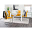 Scottsmoor Modern White Dining Table With 4 Luxury Faux Leather Dining Chairs-1912455703-1977927615