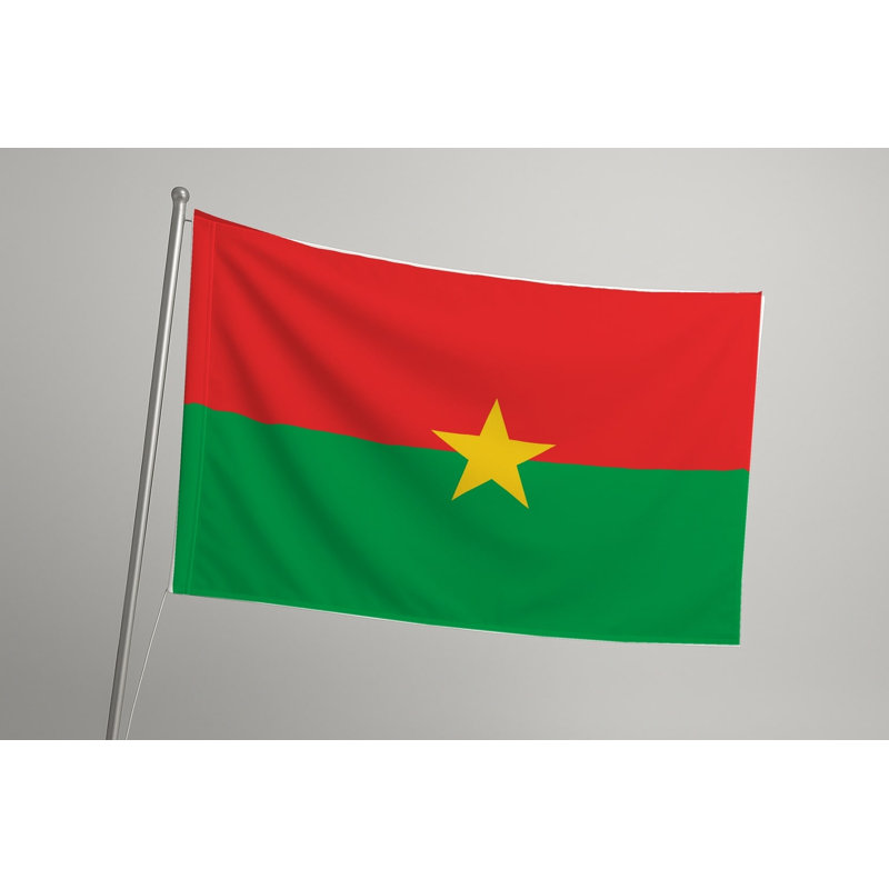 Drapeau du Burkina Faso — Drapeau extérieur, 36" H x 60" W