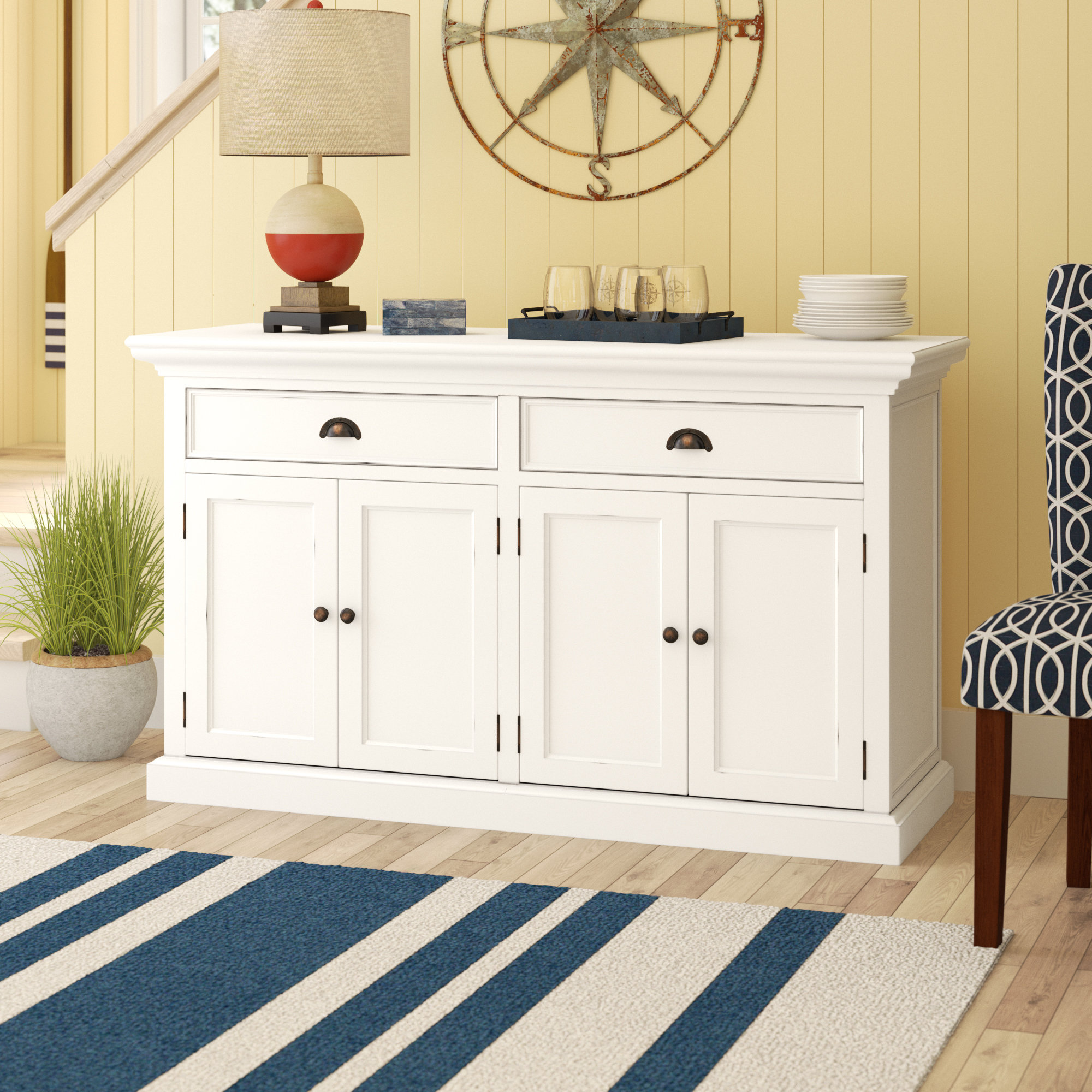 Beachcrest Home Avelar 57.09'' Sideboard & Reviews