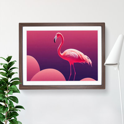 Resplendent Modern Flamingo 1 Piece Single Picture Frame Painting