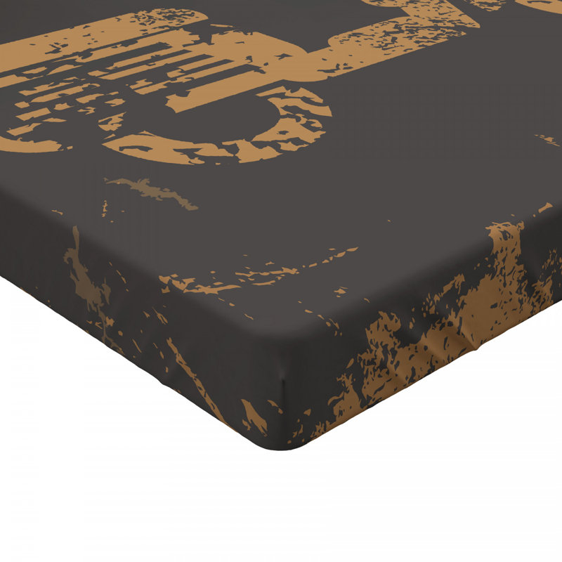 Grunge Microfiber Fitted Sheet, Queen Fitted Sheet