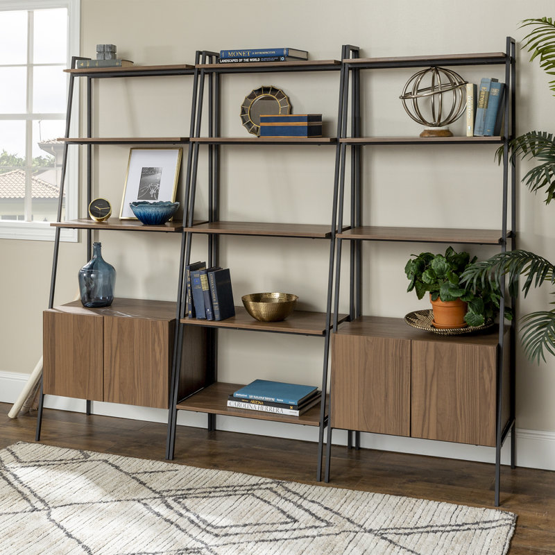 Little Italy Ladder Storage Bookcase, Mocha