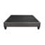 Contemporain 14 po Base de matelas plateforme, base de lit rembourrée, gris foncé