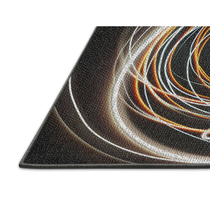 Abstract Indoor Rug, Rectangle 2' x 5'
