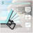 Outdoor Lounge Chair, Aluminum Plastic Patio Chaise Lounge With Side Table & 5 Position Adjustable Backrest & Wheels, All Weather Reclining Chair For Outside Beach Poolside Lawn,  Lake Blue