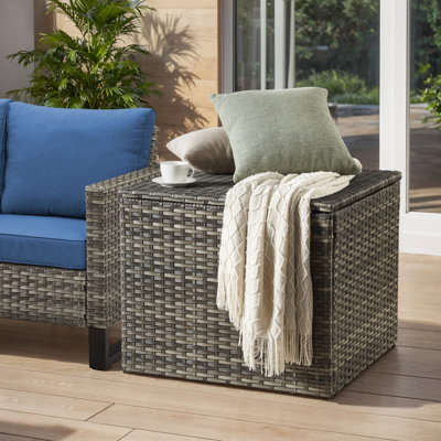 Belord 70 Gallons Outdoor Wicker Water Resistant Storage Deck Box by Belord