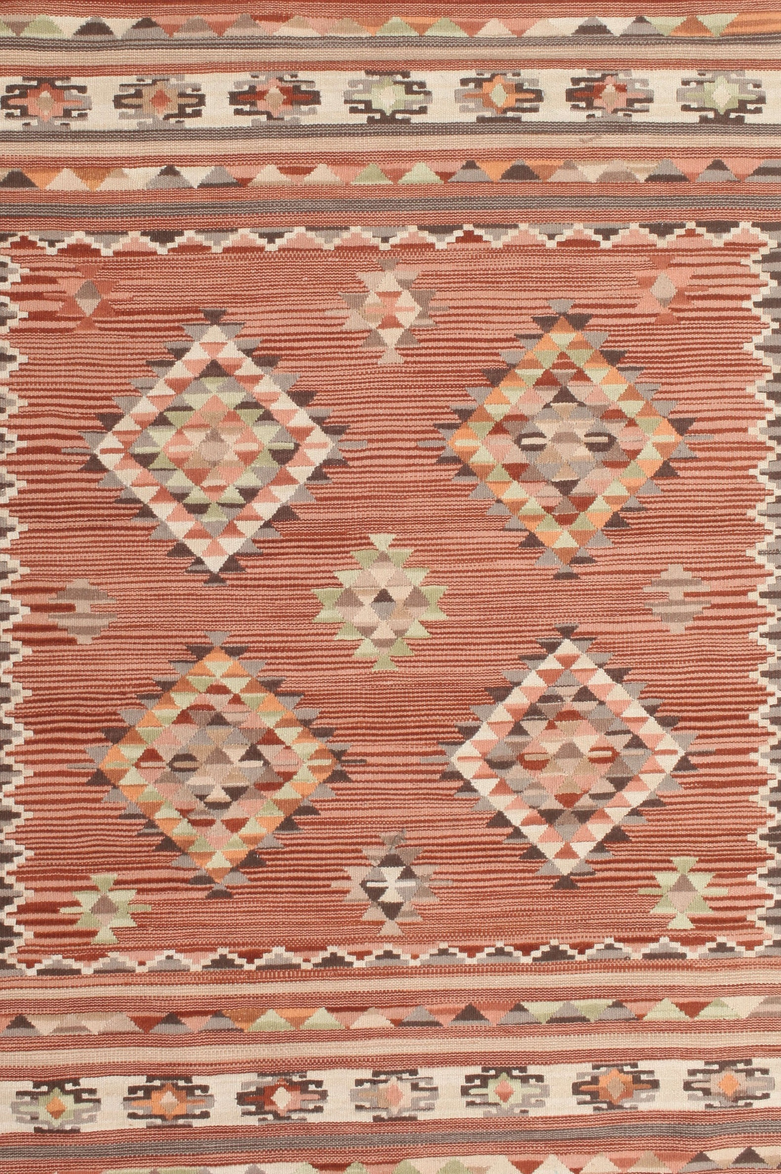 Union Rustic Alisme Traditional Red/Green Area Rug | Wayfair