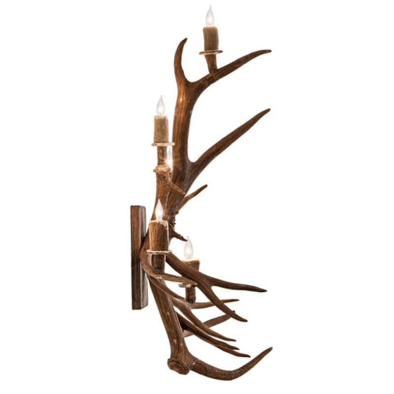 Antlers 5 - Light Candle Wall Light