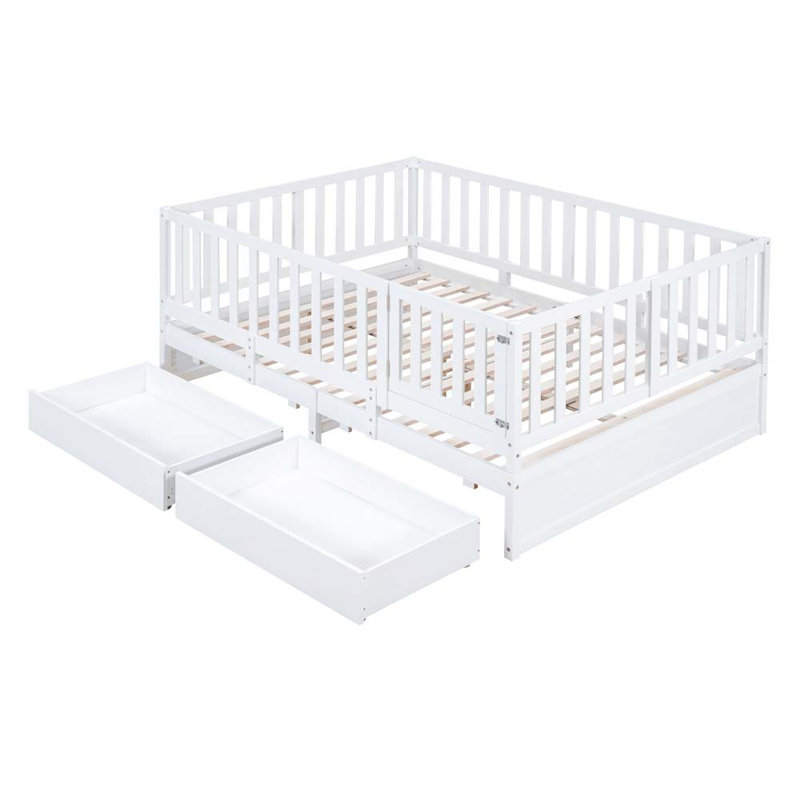 Solid Wood Daybed, White, Full