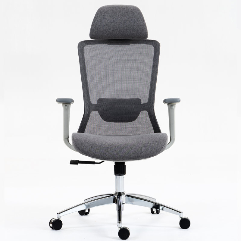 Fauteuil de bureau gris Yessenia
