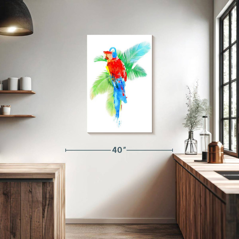 Fête tropicale, H 36 po x l 24 po