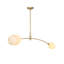 Artemis Pendant Double (Natural Brass with Alabaster Glass)-779107123-779107122