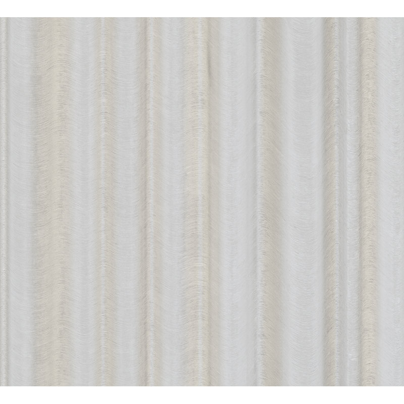 Rouleau de papier peint L 33 pi x l 27 po Waves, Argent / or / blanc