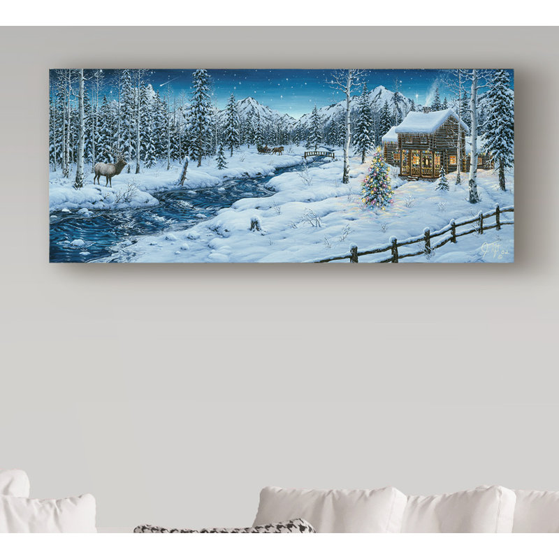 Fazulla «Mountain Holiday», impression sur toile tendue, H 20 po x l 47 po x P 2 po