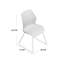 Asencio 46cm H Polyurethane Upholstered Side Chair in White-375400710