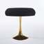 Table de salle à manger de 31,5 pouces noire et dorée matte + 1 panneau de bureau en tulipe Mid-Century moderne-1044009512-1044009513