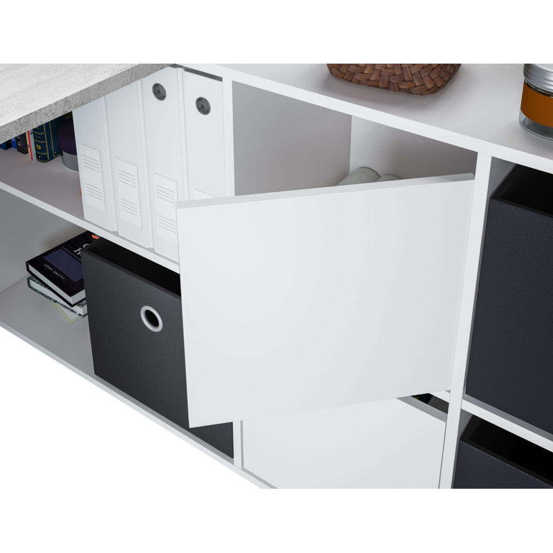 Antoanella L-Shaped Writing Desk