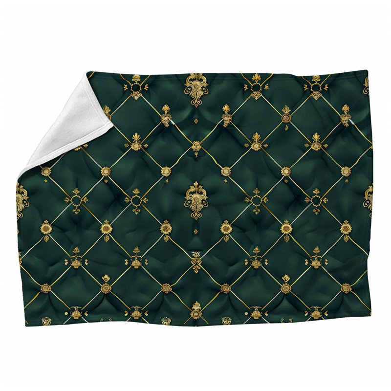 Jeté en molleton Baroque - Couvertures douces et élégantes - Jeté pour canapé, lit et chaises, Jeté