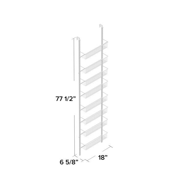 YMCCOOL 2 Pack Cabinet Door Organizer,Over The Cabinet Door Organizer with  Towel Bars,Hang Over Cabinet Door Storage, Kitchen Cabinet Door Organizer