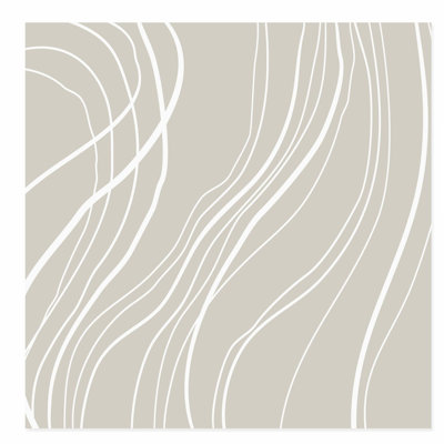 «Abstract Gray Lines», reproduction d'art moderne sans cadre Mid-Century