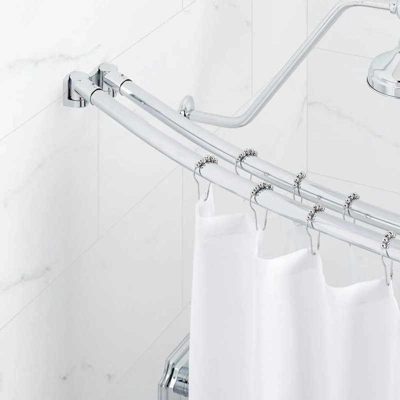 Tringle à rideau de douche 60 po, Chrome