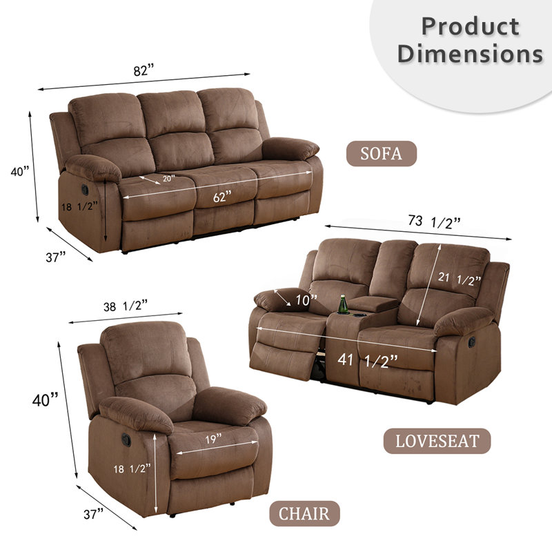 Keayra Upholstered Recliner, Brown Corduroy