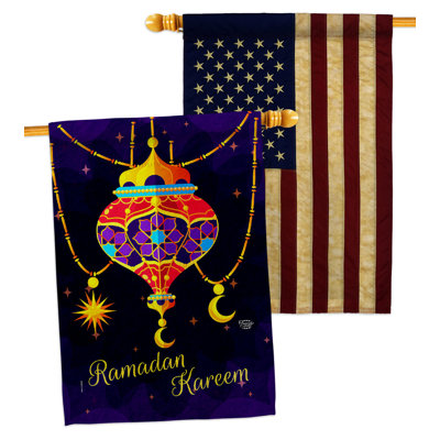 Drapeau de maison en polyester 40 x 28 po à 2 côtés