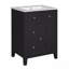 Meuble-lavabo moderne 24 po avec lavabo en céramique, meuble-lavabo, 2 tiroirs, porte à fermeture douce-1686073445