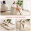 Fauteuil à billes convertible 2 en 1 en fausse fourrure beige-1613429002